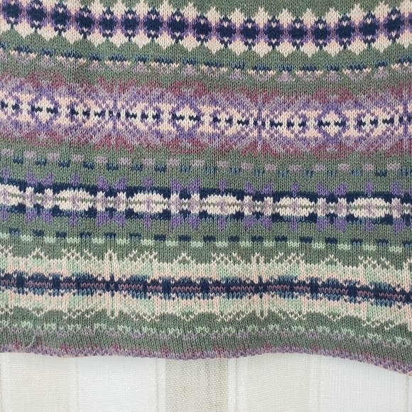 Chaps Southwestern‎ Knit Sweater Vest Cardigan Size Small - Picture 10 of 11